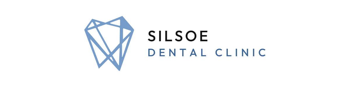 The Silsoe Dental Clinic logo, dark on white: the tooth beside the name